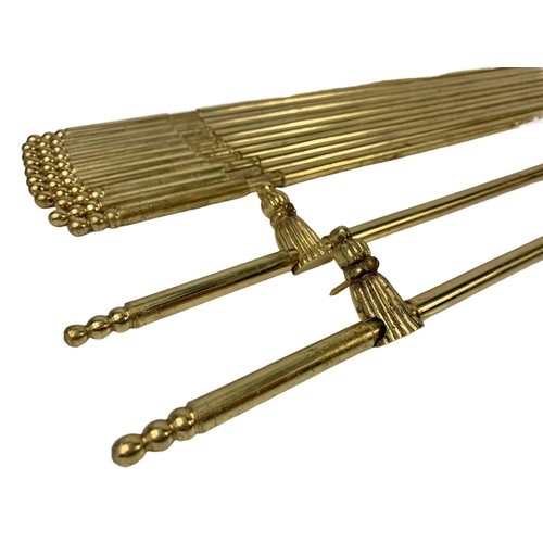 370a - Vintage brass stair rods. 75.5cm.