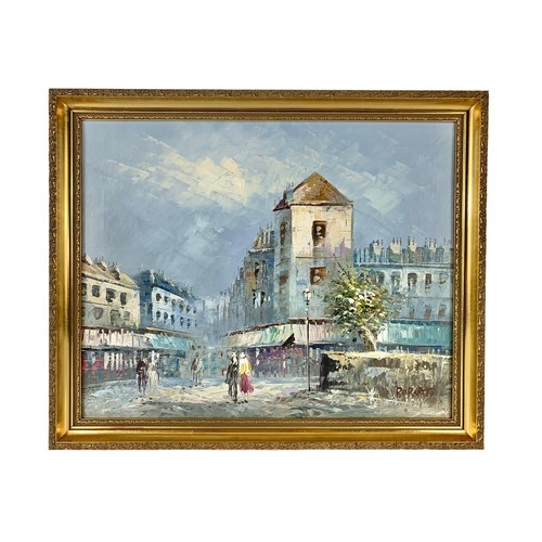 160c - An oil painting by Caroline Burnett. In a gilt frame. Painting measures 51 x 40.5cm. Frame measures ... 