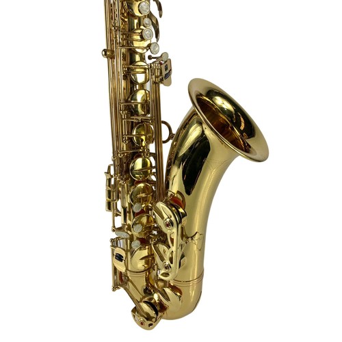 160F - A Saxophone in case. Saxophone measures 84cm. Case measures 80cm.