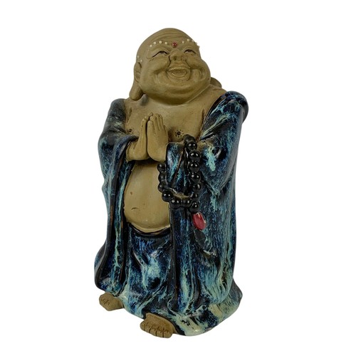 501K - A vintage Chinese ceramic “Mudman Smiling Buddha” Wanjiang China. 24cm