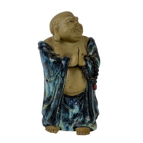 501K - A vintage Chinese ceramic “Mudman Smiling Buddha” Wanjiang China. 24cm