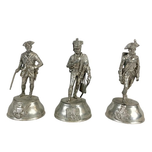 692 - 6 Chas Stadden pewter soldiers. 12.5cm.