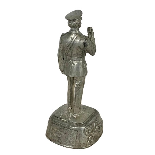 693 - A Chas Stadden pewter “RUC” figure. 11cm.