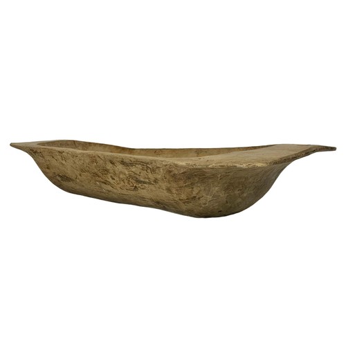 42a - A large early 20th century dough bowl. Circa 1900/1920. 88 x 38 x 15cm.