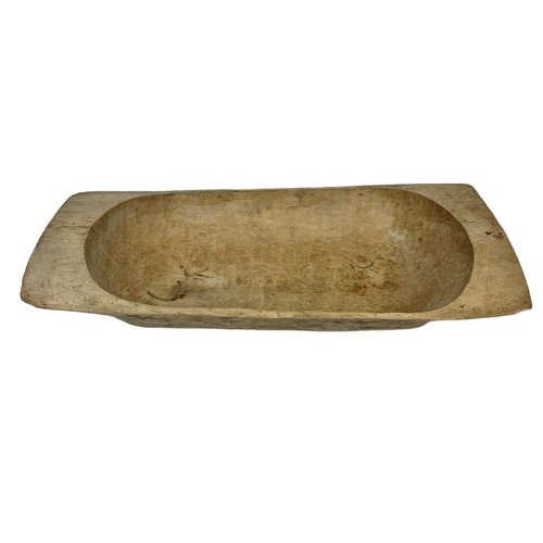 42a - A large early 20th century dough bowl. Circa 1900/1920. 88 x 38 x 15cm.