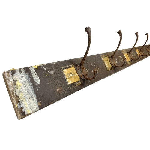 75c - A large original early 20th century hat and coat rack with original scumble paint. Circa 1900/1920. ... 