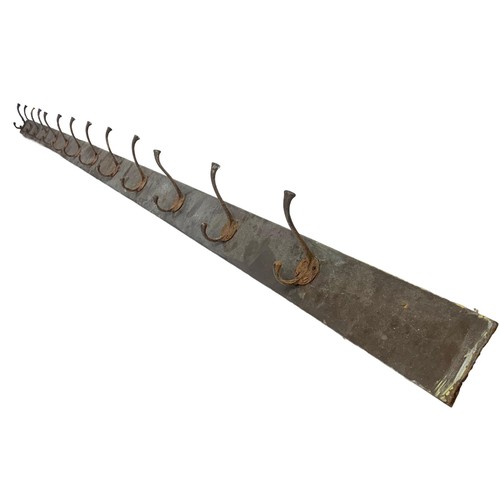 75a - A very large original early 20th century hat and coat rack with original scumble paint. Circa 1900/1... 