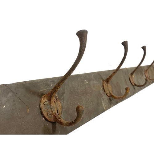 75a - A very large original early 20th century hat and coat rack with original scumble paint. Circa 1900/1... 