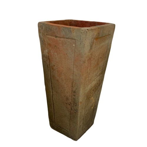 80a - A set of 6 Edwardian terracotta garden planters. 29.5cm