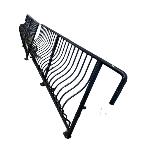 1185 - 2 large metal balcony railings. 300cm each.