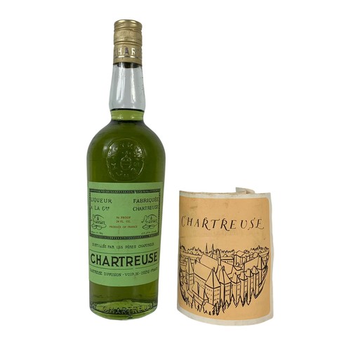 110 - A bottle of Chartreuse Green Voiron. France. Vintage 1970