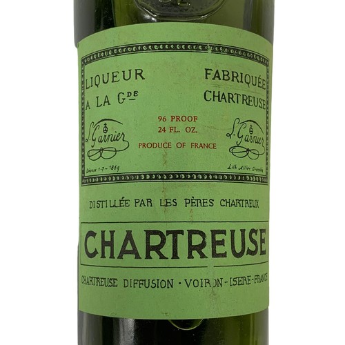 110 - A bottle of Chartreuse Green Voiron. France. Vintage 1970