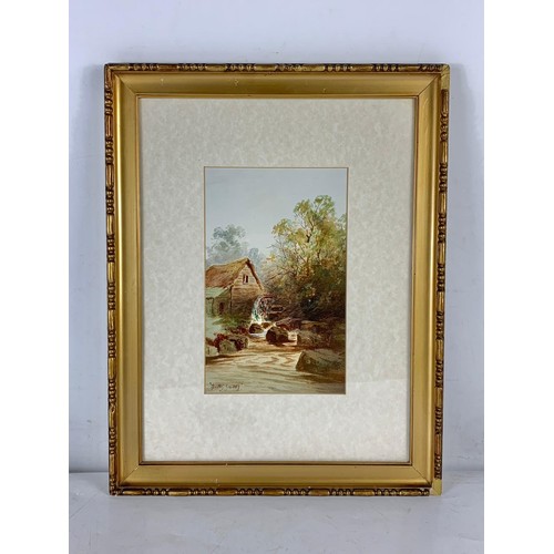 130 - A late 19th/early 20th century watercolour painting by Rubens Southey.  In a gilt frame.  painting m... 