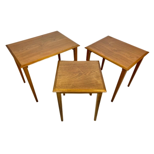 949 - Teak nest of 3 tables. Mid century. Circa 1960’s