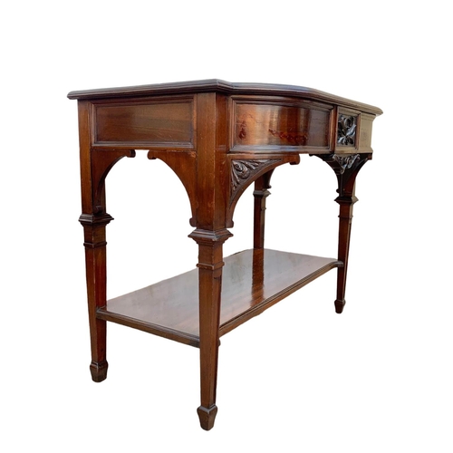 996 - An Edwardian mahogany side table in the Georgian Adams style. 99 x 55 x 77cm