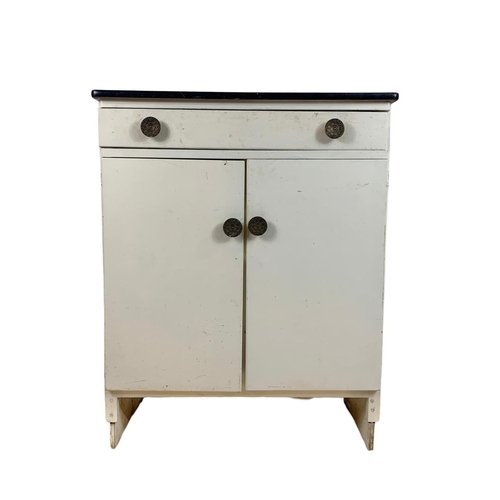 798 - 1950’s kitchen side cabinet. 74 x 36 x 91.5cm