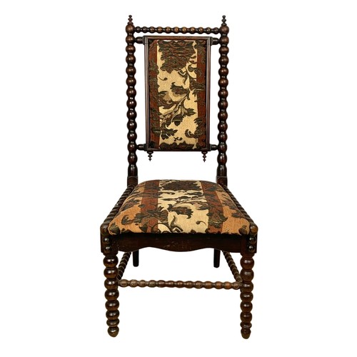 991 - A Victorian simulated rosewood bobbin turn side chair