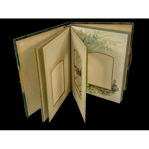 1 - A Victorian brass bound photo album book. 22 x 6 x 27.5cm.