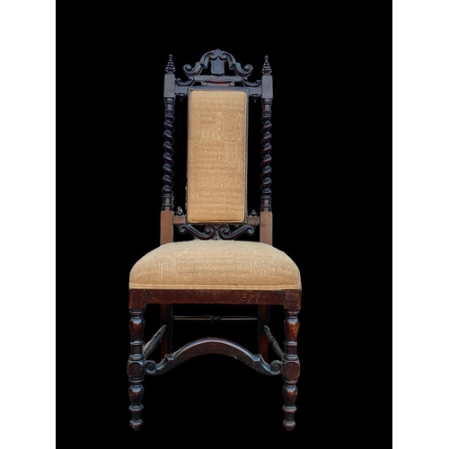 1003 - A Victorian rosewood barley twist side chair. Circa 1870