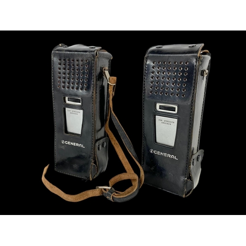 131 - 2 vintage General walkie talkies. 22cm