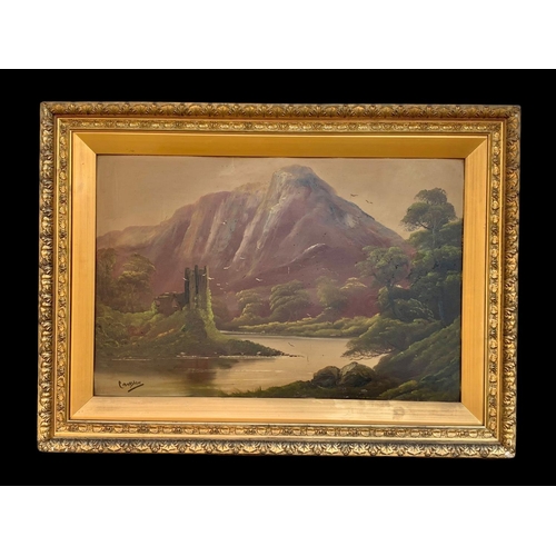 178 - 2 19th century/ early 20th century oil painting in gilt frames. Paintings measure 84 x 59cm. Frames ... 