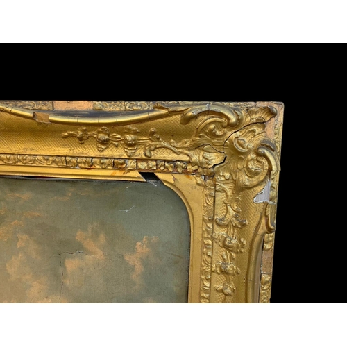 180 - A 19th century oil painting in an ornate gilt frame. Painting measures 60 x 50cm. Frame measures 80 ... 