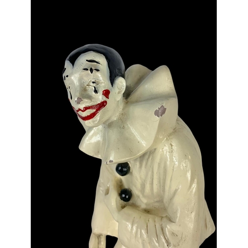 20 - A large Pierrot Pantomime figure Signed by Klara Sever for Austin Prod Inc. Circa 1979. 53cm.