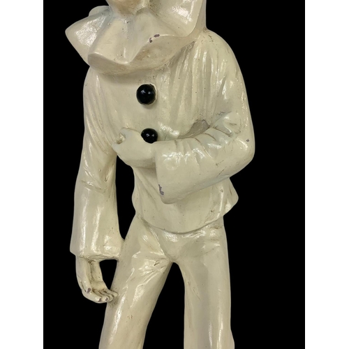 20 - A large Pierrot Pantomime figure Signed by Klara Sever for Austin Prod Inc. Circa 1979. 53cm.