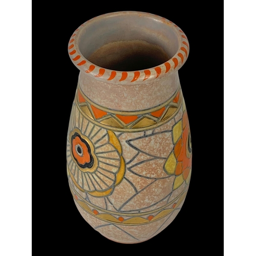 391 - A Charlotte Rhead ovoid vase for Crown Ducal. Circa 1932-1938. 18.5cm.