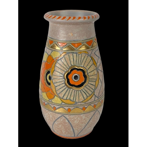 391 - A Charlotte Rhead ovoid vase for Crown Ducal. Circa 1932-1938. 18.5cm.