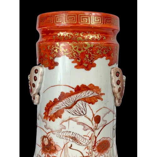 392 - A large 19th century Japanese vase. 35.5cm.