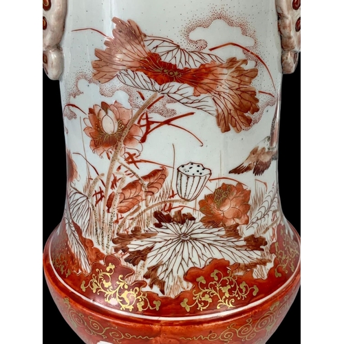 392 - A large 19th century Japanese vase. 35.5cm.