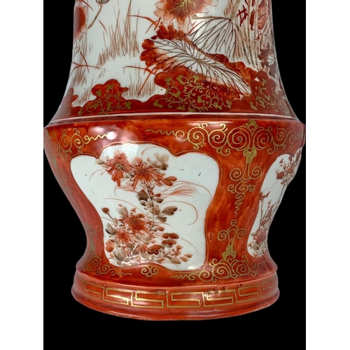 392 - A large 19th century Japanese vase. 35.5cm.