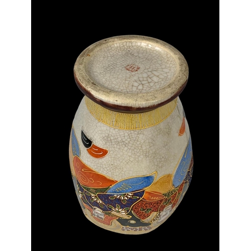 399 - An early 20th century Japanese Satsuma vase. Circa 1900-1920. 24cm.