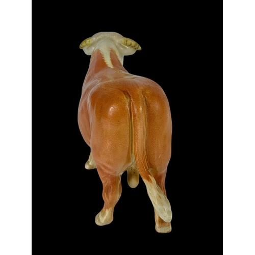 420 - A Large Beswick pottery bull. 23 x 15cm.