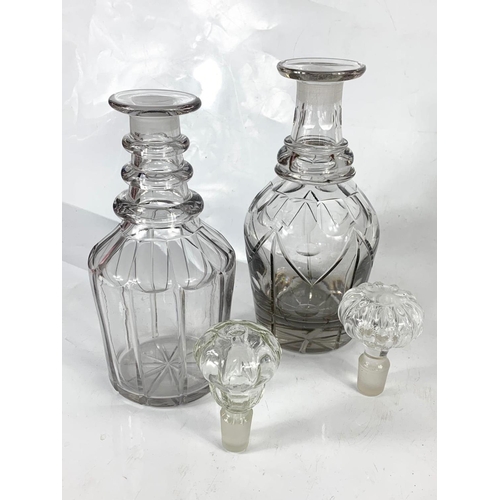 422 - Georgian and Victorian decanters. 29cm.