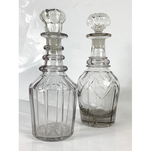 422 - Georgian and Victorian decanters. 29cm.