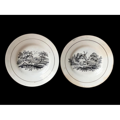 450 - 2 18th century Liverpool porcelain tea bowls. Circa 1780. 11.8cm.