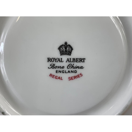 472 - A set of Royal Albert Regal Series cups and saucers.