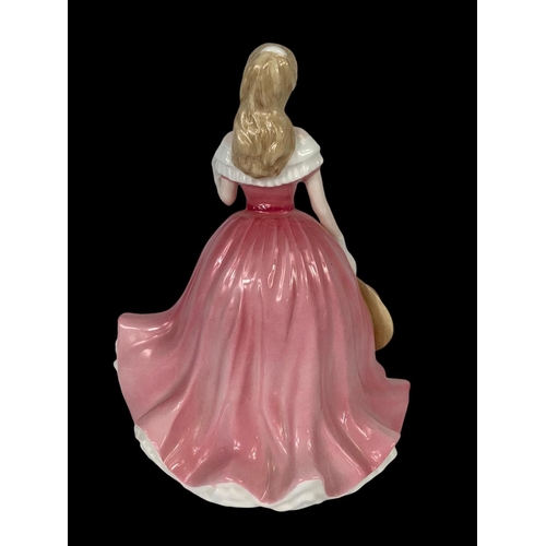 485 - 3 Royal Doulton figurines. Rosie 16 x 22cm. Deborah 17 x 21cm and Amanda 10 x 13cm.