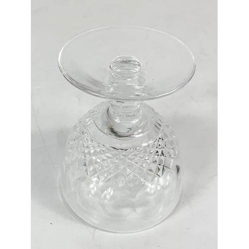 491 - A set of 4 Waterford crystal Colleen glasses. 8 x 9cm