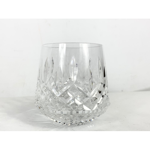 494 - A set of 6 Waterford crystal Lismore 9oz Roly Poly whisky tumblers.