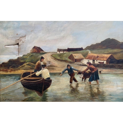 59 - An oil painting by Henry Allan. Dated 1902. Painting measures in 92 x 61cm. Frame measures 111 x 80.... 