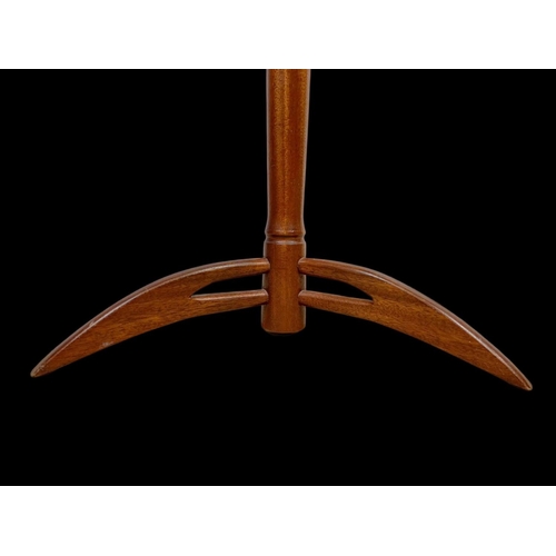 783 - A mahogany pedestal side table. 47 x 47 x 71cm.