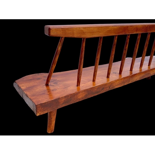 817 - A vintage “Conoid” bench in the manner of George Nakashima. Mid century 1960’s. 186 x 50 x 69cm