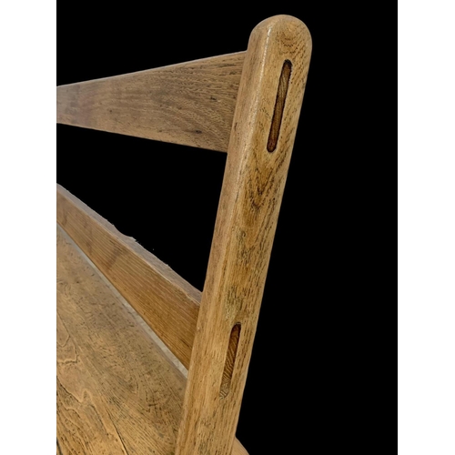 853 - A late 19th century pine reversible railway bench. 183cm.