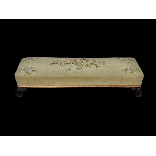 858 - A late 19th/early 20th century footstool. Circa 1890/1900. 89.5 x 25 x 18.5cm.