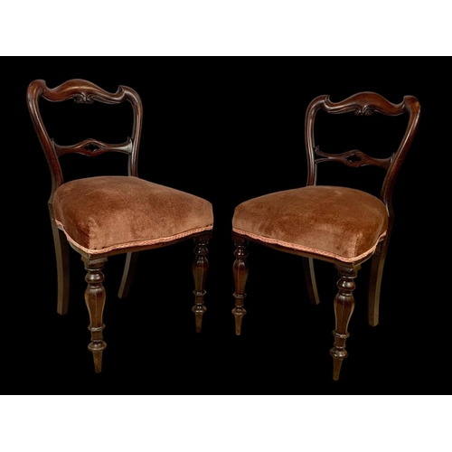 889 - A set of 6 Victorian mahogany chairs. Circa 1860.