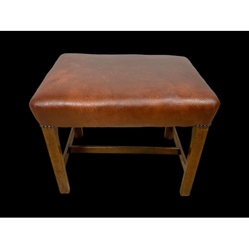 956 - A late Georgian mahogany footstool. Circa 1820. 54 x 41 x 44cm