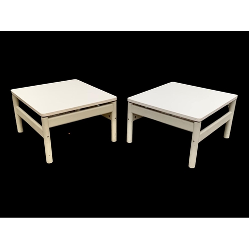 964 - A pair of vintage stools/ side tables designed by John Morton for Lupton Morton. Habitat. Circa 1960... 